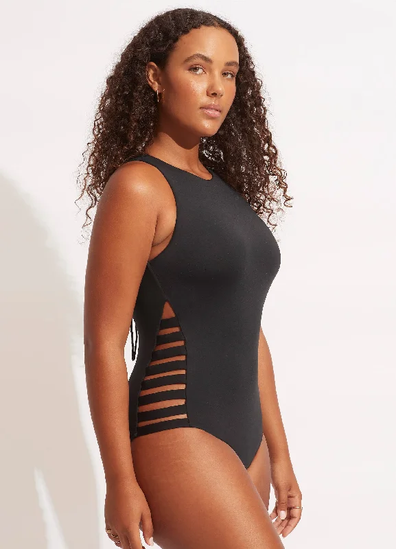 Seafolly Collective Multi Strap One Piece - Black