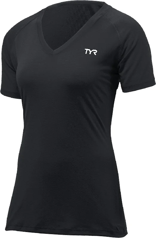 TYR Women's Black Alliance Tech Tee with Team Logos - Westfield YMCA