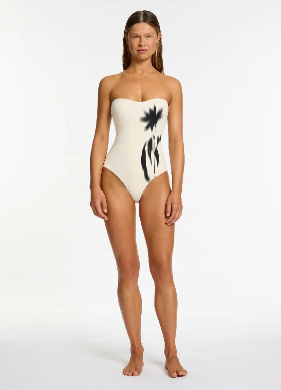 Elora Infinity Bandeau One Piece - Cream