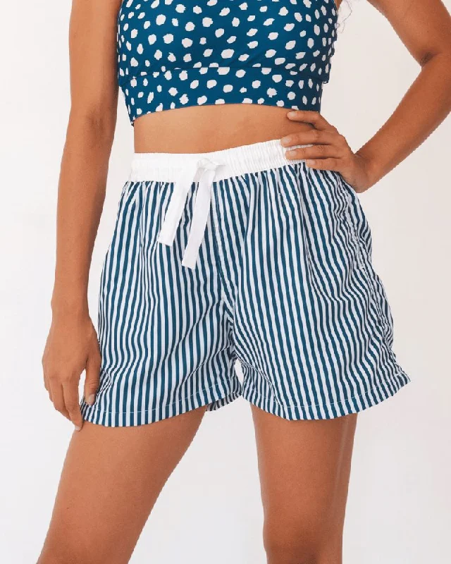 Indigo Stripe Board Short