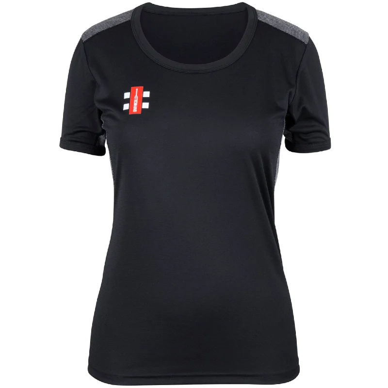 Gray Nicolls Womens Pro Performance Tee Shirt (Black)