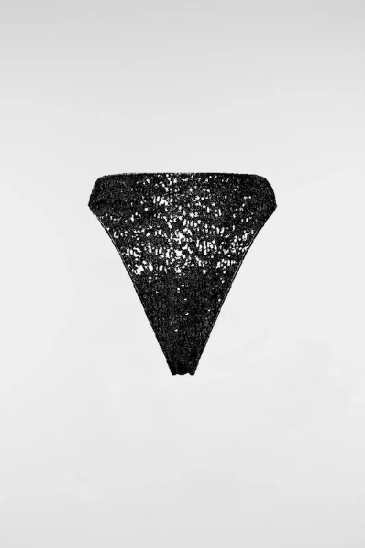 Paillettes 90's Slip Black