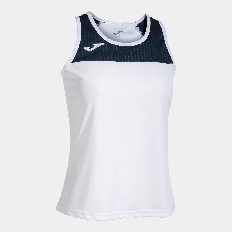 Joma Montreal Sleeveless Tee (White/Dark Navy)