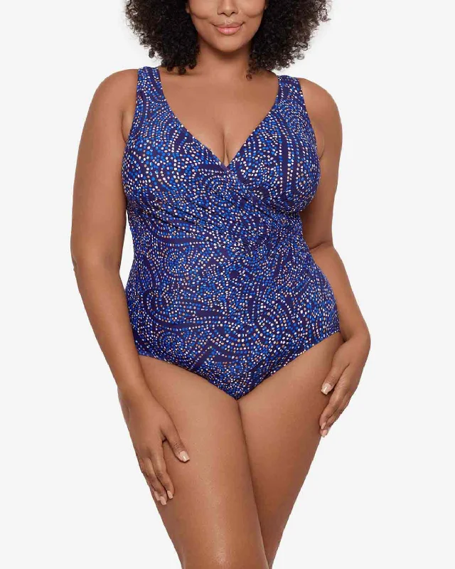 2025 Miraclesuit Women's Plus Spotlight Oceanus One Piece Swimsuit - 65660188W