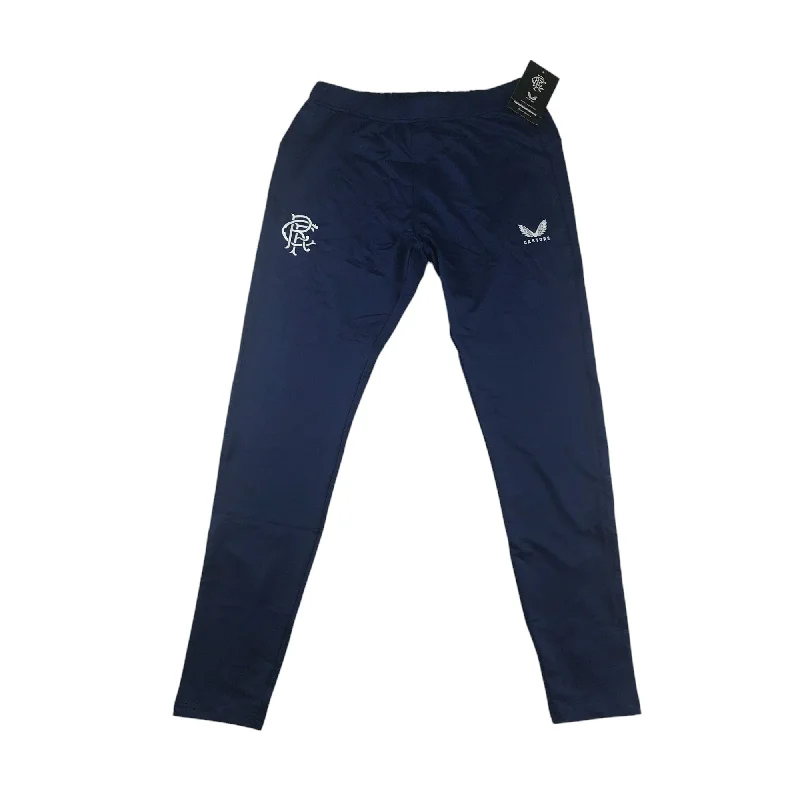 Castore Rangers FC players training legging joggers women size UK 14 navy blue slim leg