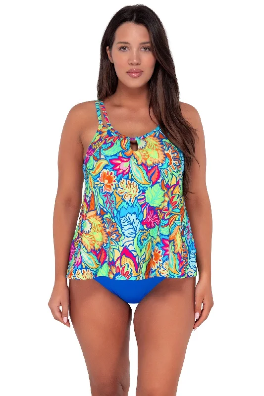 Sunsets Escape Fiji Sandbar Rib Sadie Tankini Top