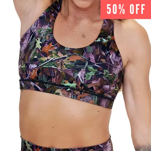 Butterfly Back Bra | Forest Camo