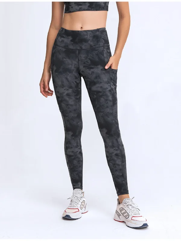 Millennia Wide Waistband Leggings with Pockets