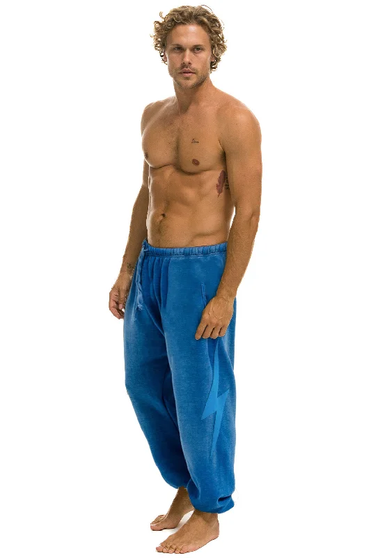 BOLT STITCH SWEATPANTS - FADED WATER