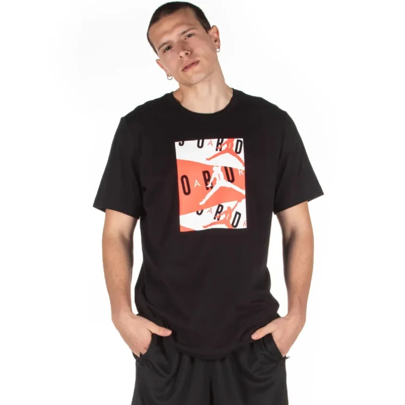 Nike Jordan Air SS Crew T-Shirt Black/Multi Color  CD5628-010 Men's