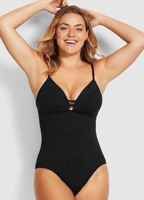 Seafolly Quilted One Piece - Black