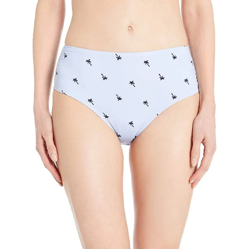 Paradise Palm High Waisted Bikini Bottom In Dream