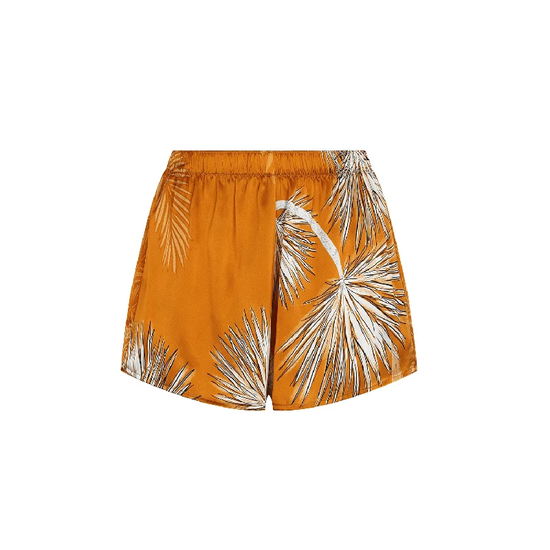 SHORT 100% SILK VILLA ORANGE 451