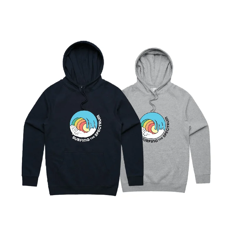 Surfing the Spectrum Hoodie Navy/Grey