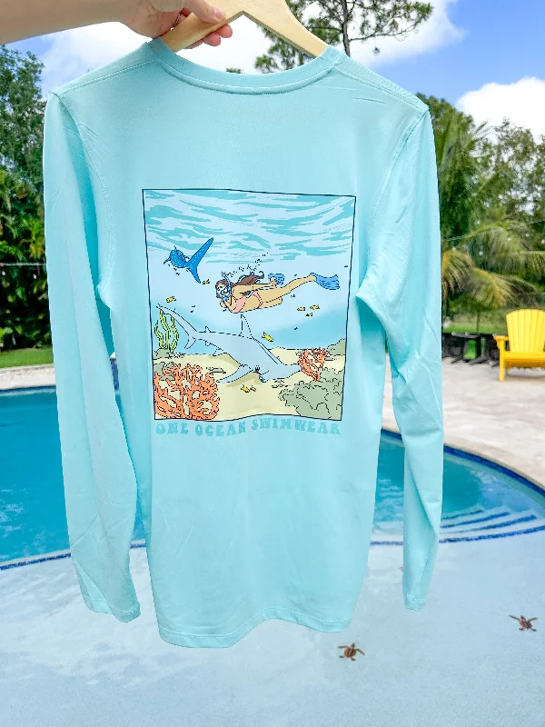 Aqua Blue Underwater Oasis - UV Tee