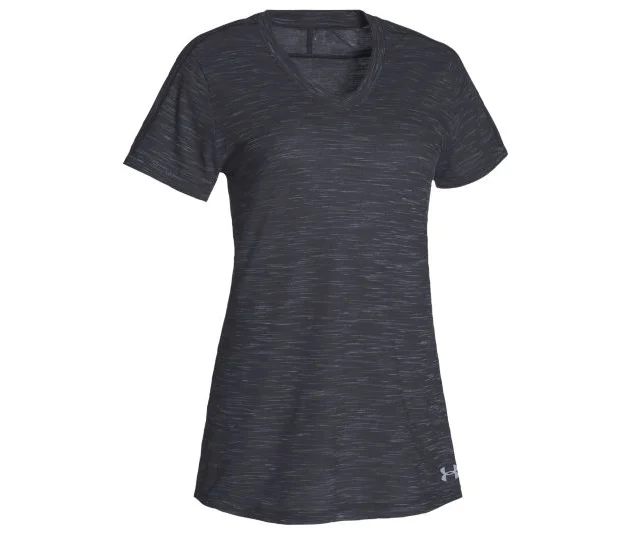 Under Armour Women's Stadium Flow Tee - Black/Steel