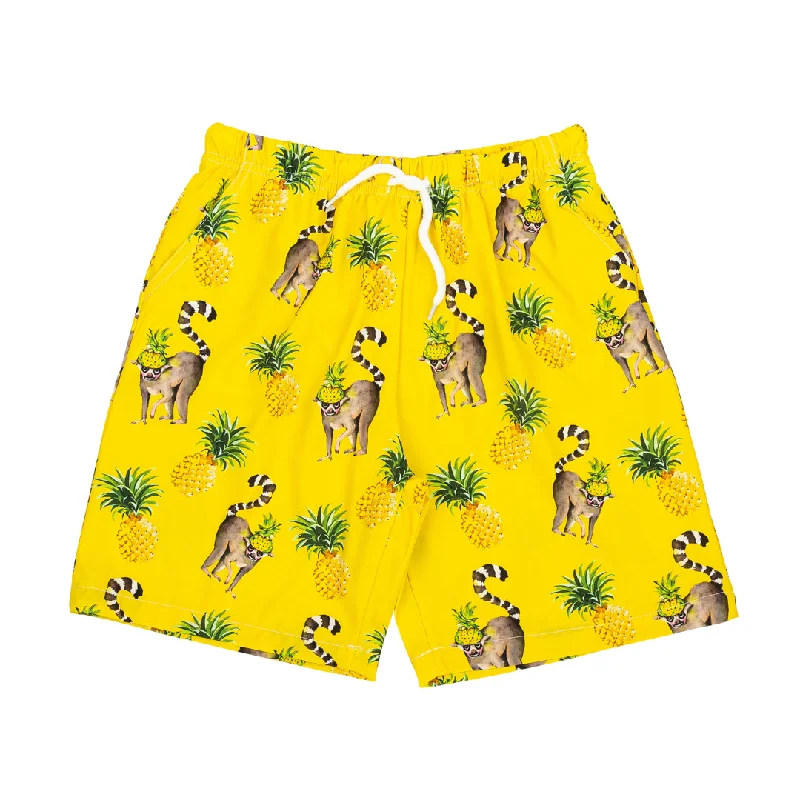 Pineapple Lemurs Kids' Boardshorts