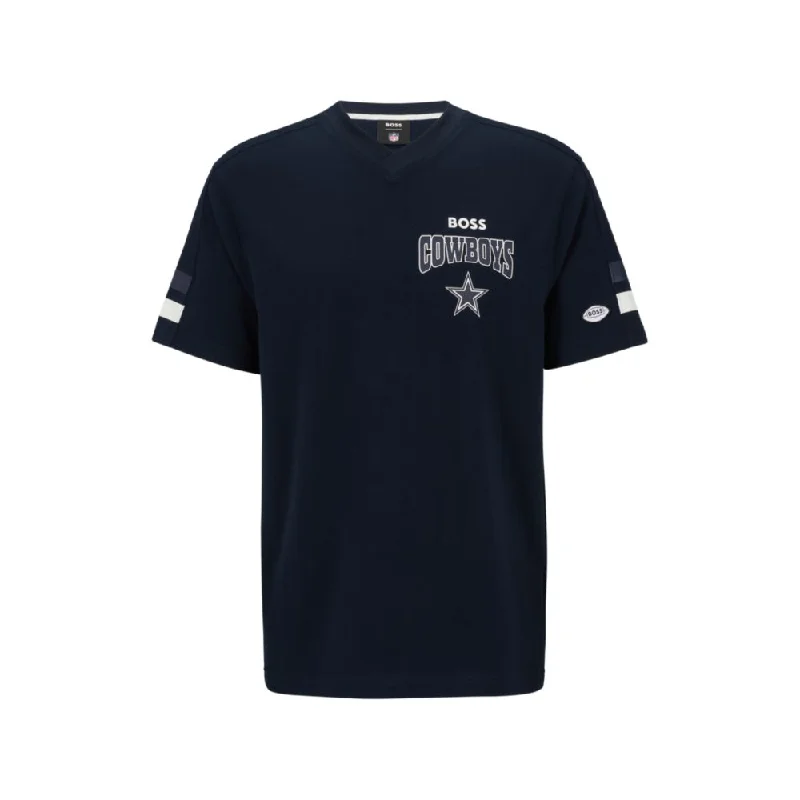 BOSS x NFL cotton-blend T-shirt with collaborative branding