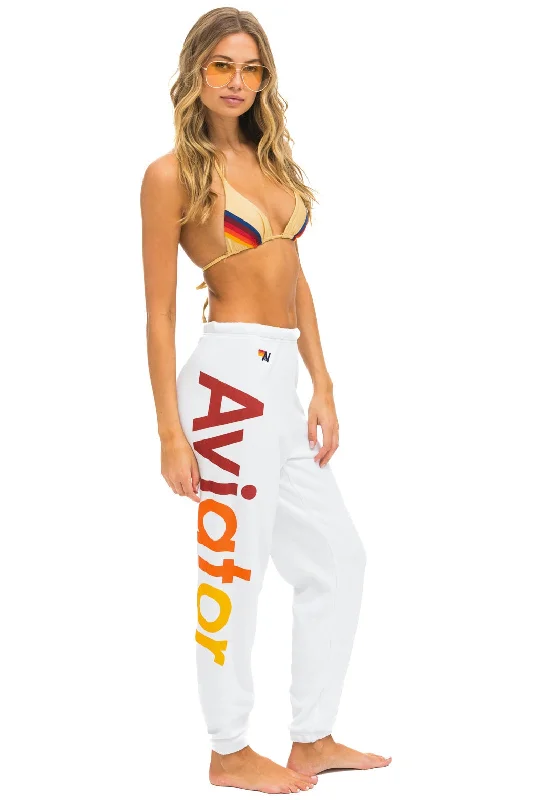 AVIATOR NATION 2 SWEATPANTS - WHITE