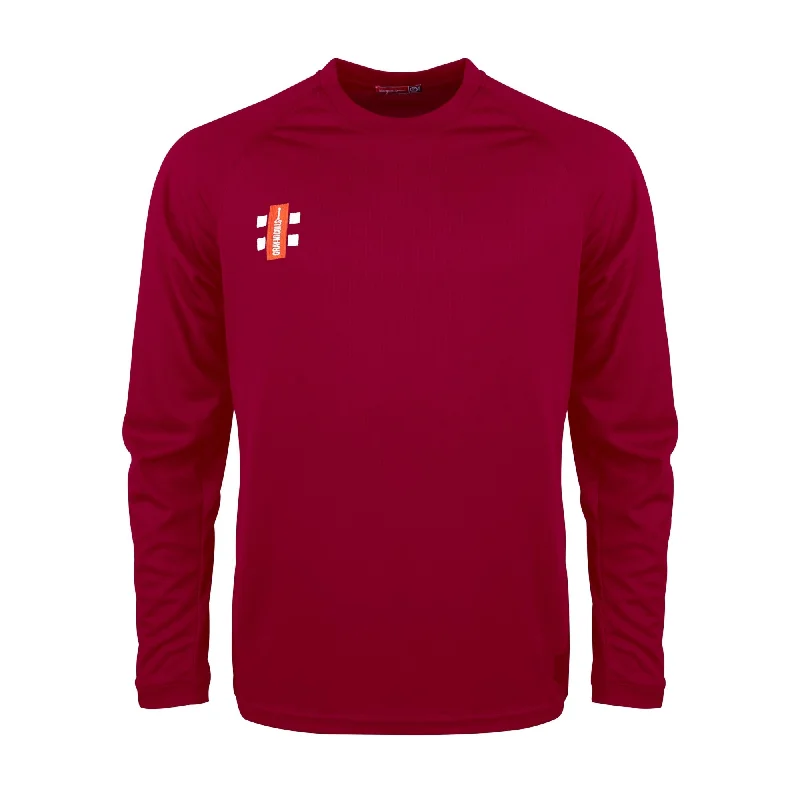 Gray Nicolls Matrix V2 LS Tee Shirt (Maroon)