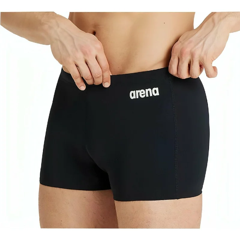 Arena Solid Mens Swim Shorts - Black