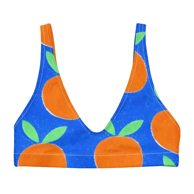 ♻️ Oranges Recycled bikini top