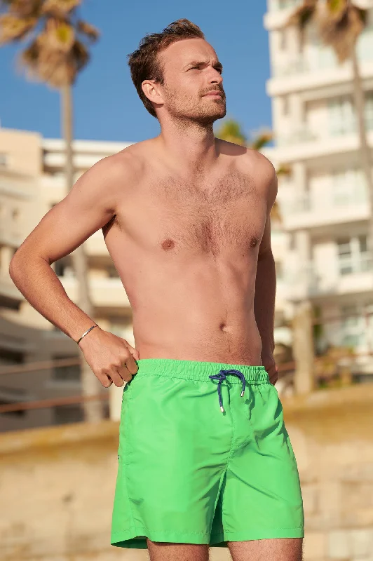 Men's Recycled Plain Swim Shorts | Plain Green