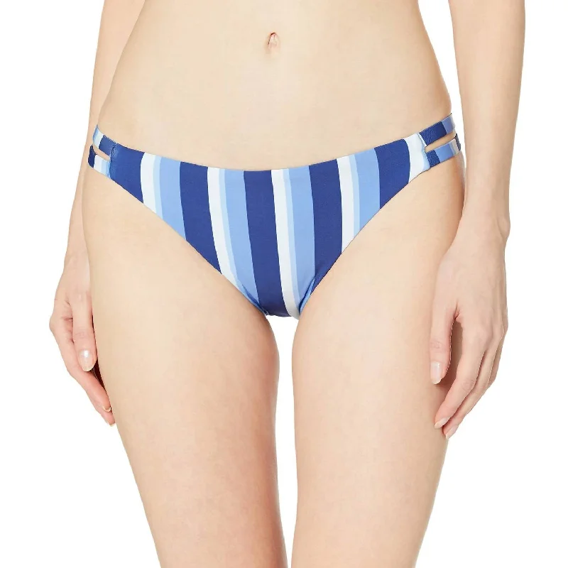 Double Strap Bikini Bottom In Parallel Navy