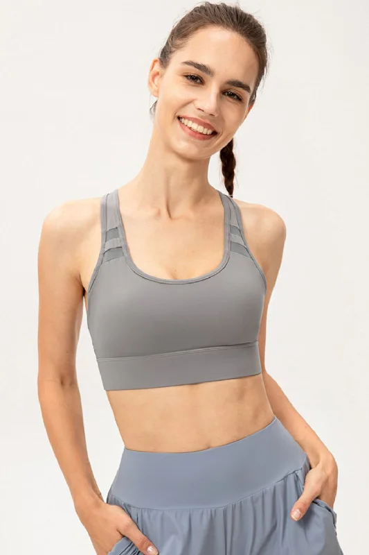 Scoop Neck Long Sports Bra