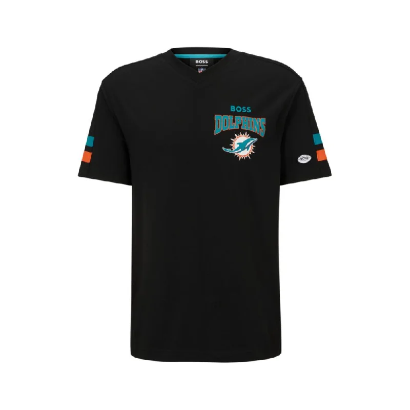 BOSS x NFL cotton-blend T-shirt with collaborative branding