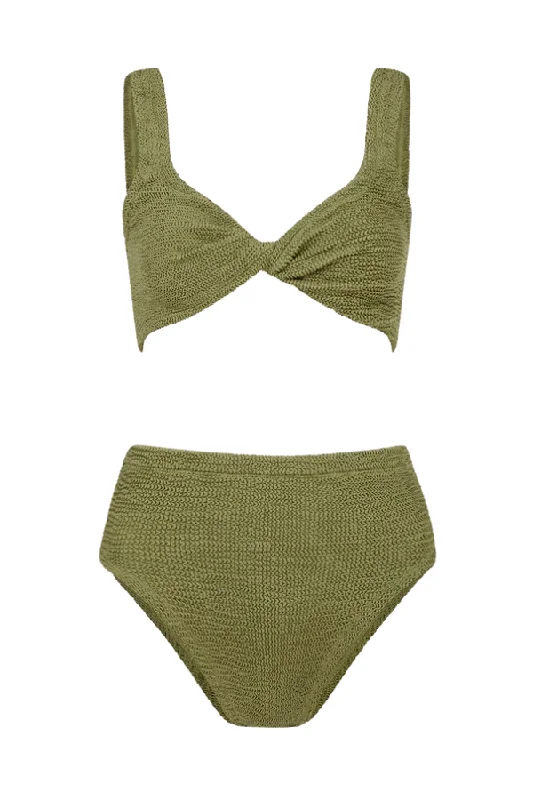 Jamie Bikini Metallic Moss