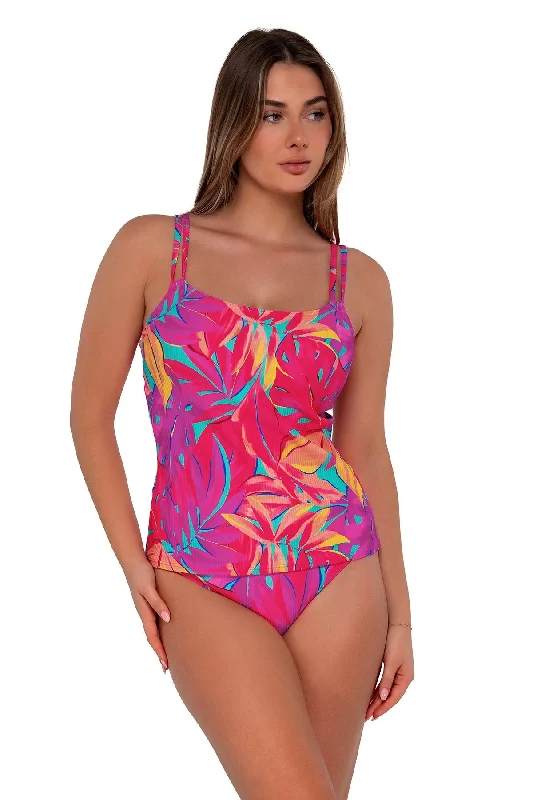 Sunsets Oasis Sandbar Rib Taylor Tankini Top