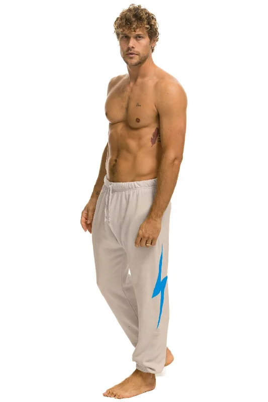 BOLT SWEATPANTS - SAND // BLUE