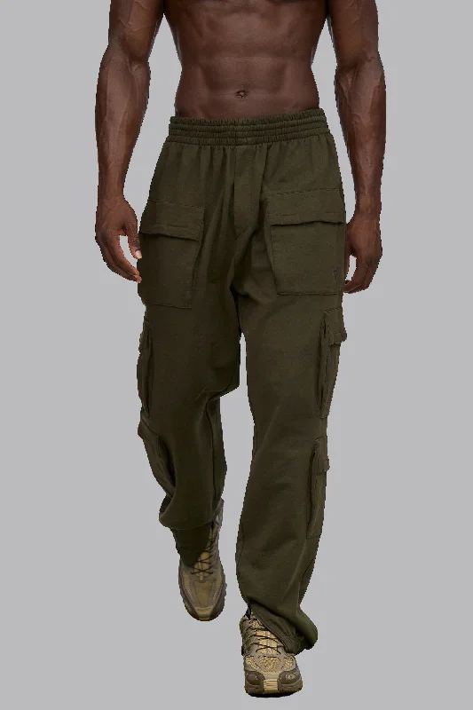 V_LYFE420 CARGO JOGGERS - Khaki