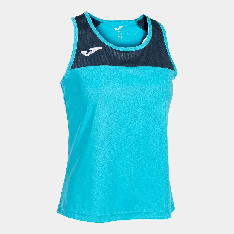 Joma Montreal Sleeveless Tee (Turquoise Fluor/Dark Navy)