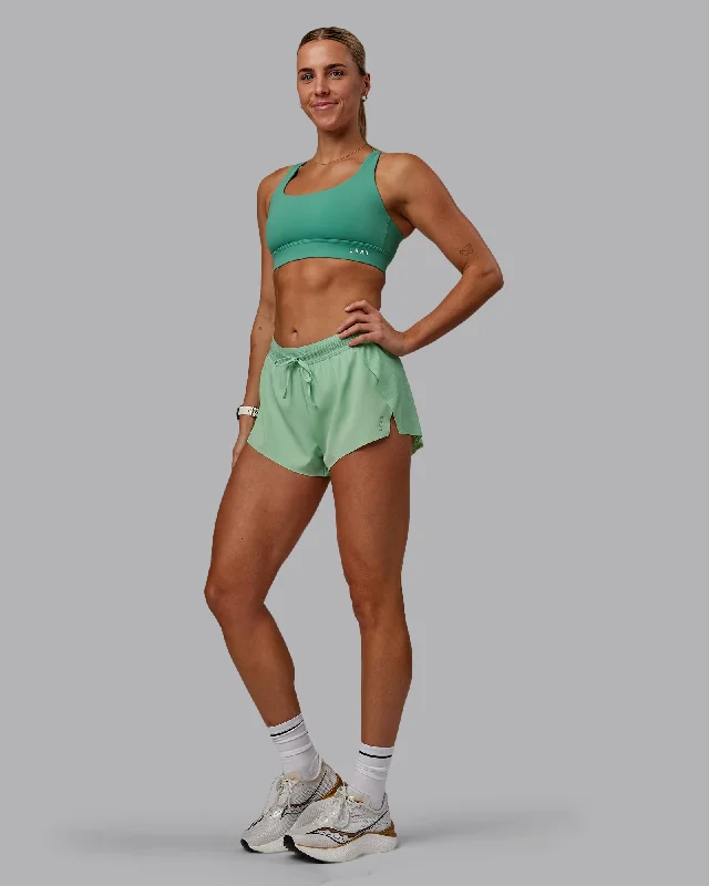 Race Day Sports Bra - Mystic Green