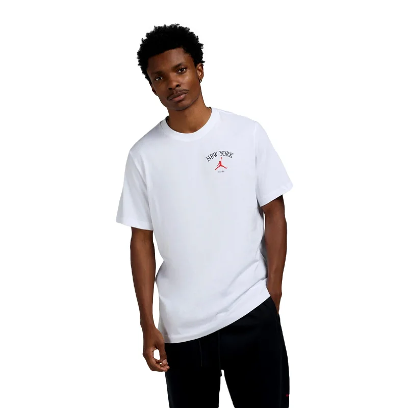 Nike Jordan New York City T-Shirt White/Black  HF1153-100 Men's