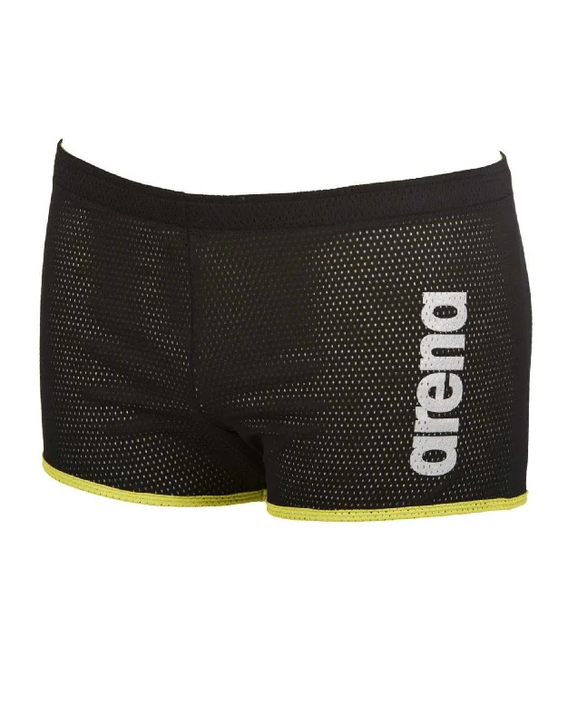 Square Cut Drag Short - Black