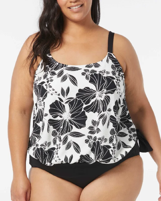 2024 Beach House Women's Plus Garden Twilight Sarah Tankini Top - Hw5a372