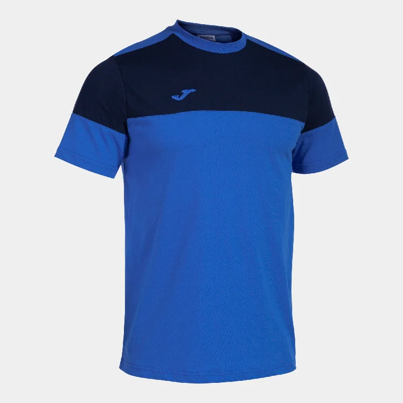 Joma Crew V Cotton T-Shirt (Royal/Dark Navy)