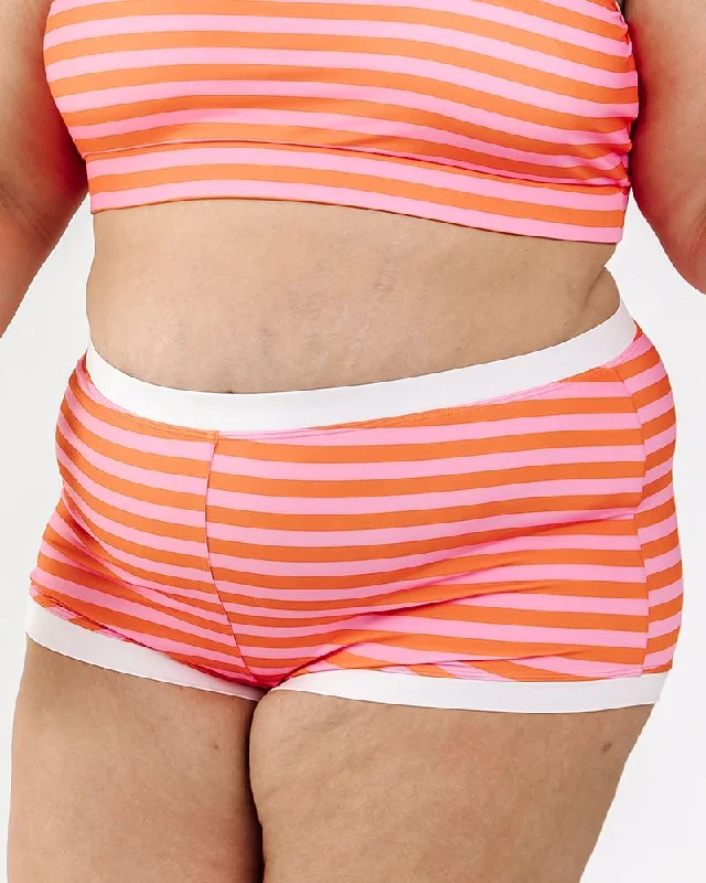 Sherbet Stripe Retro Boy Short