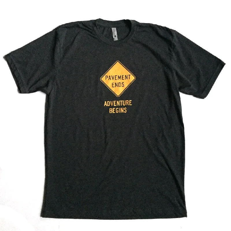 Men's Pavement Ends Adventure Begins Tee