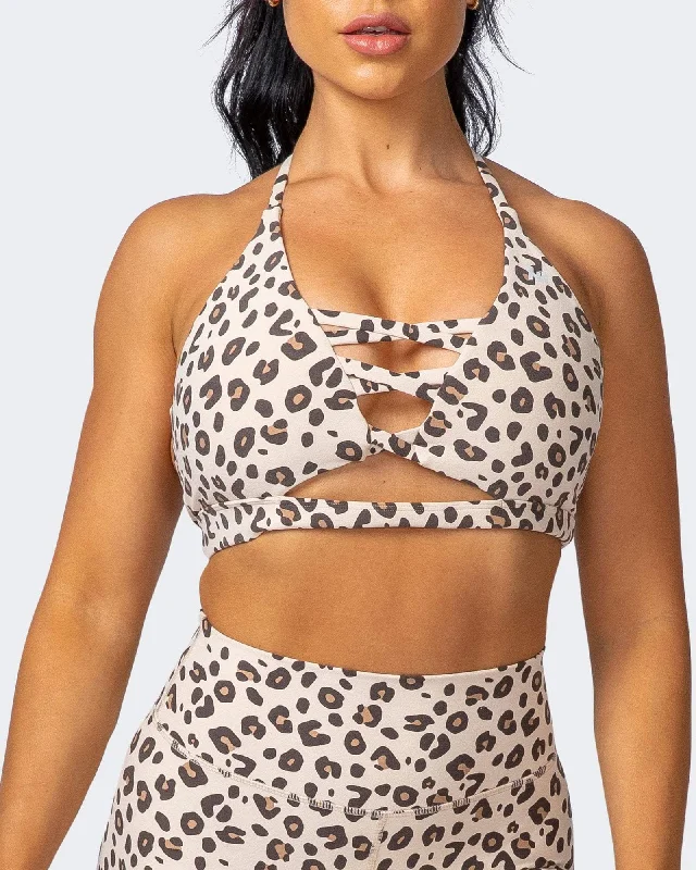 Coastal Bralette - Vibrant Cheetah Print