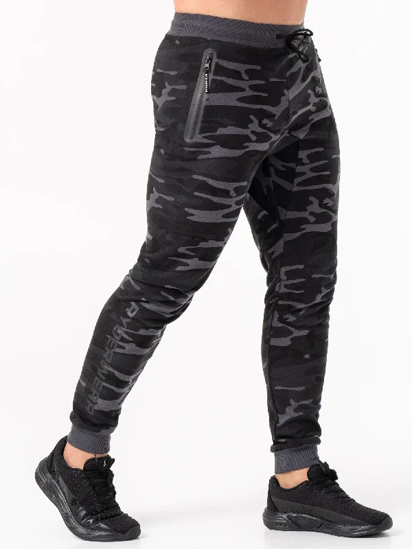 Energy Track Pants - Black Camo