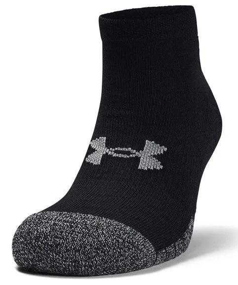 Under Armour HeatGear® Lo cut socks Black/Black/Steel (pack of 3 pairs)