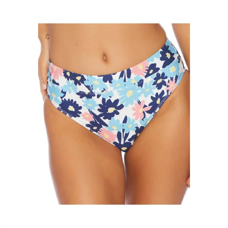 High Leg Bikini Bottom In Room To Bloom Multi