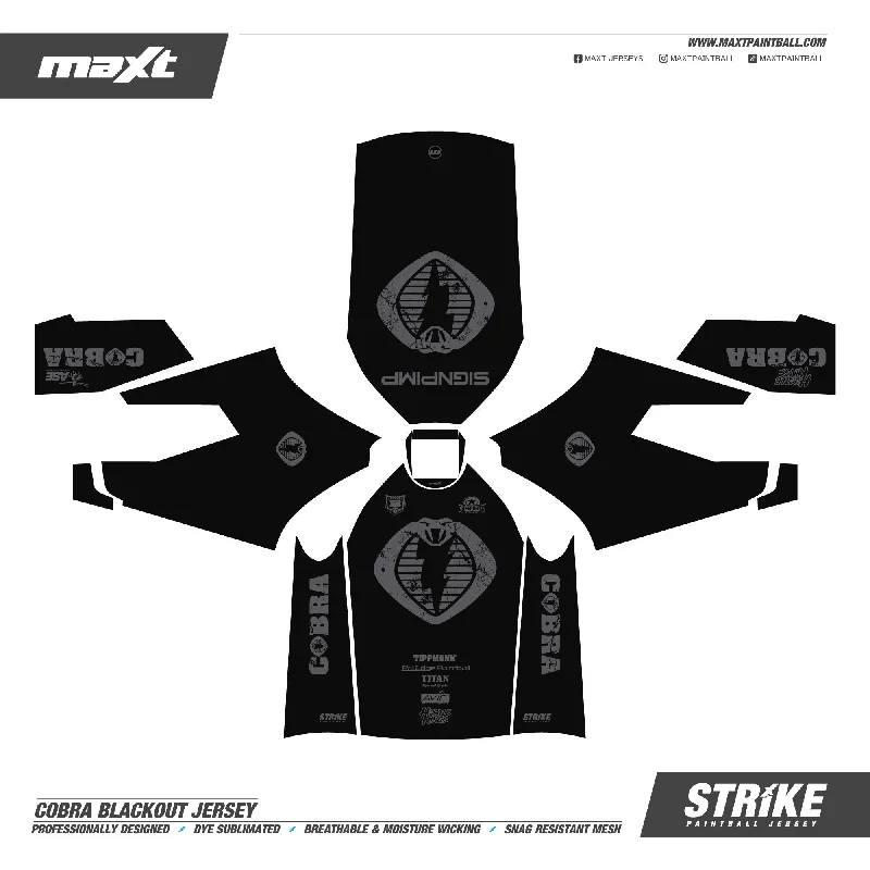 Cobra Blackout - Strike Paintball Jersey