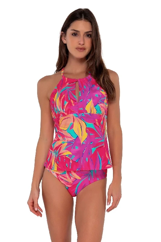 Sunsets Oasis Sandbar Rib Mia Tankini Top