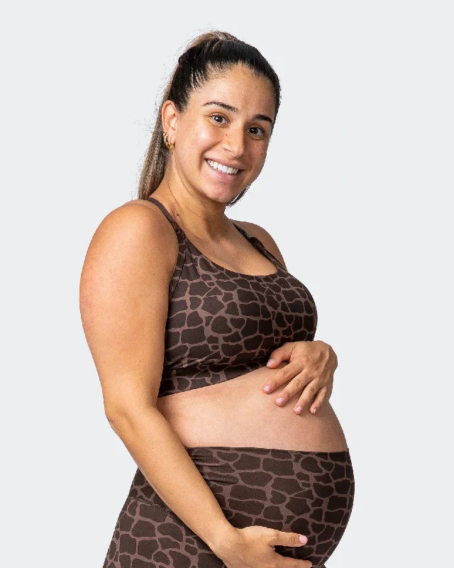 MN EVERYDAY MATERNITY BRA Tonal Giraffe Print