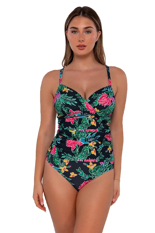 Sunsets Twilight Blooms Serena Tankini Top